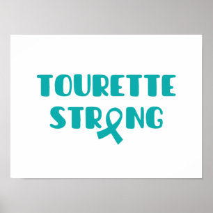 Póster Poster fuerte y pinturas Tourette