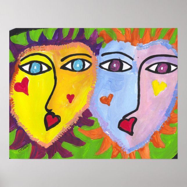 Póster Poster Fun Faces (Frente)