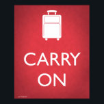 Póster Poster Funny De Cargo En El Equipaje<br><div class="desc">Es un poco descarado. Y un poco estúpido. Pero también es gracioso. Sumérjase un poco de diversión en su decoración con este divertido poster parodia que se burla de los posters Keep Calm y Carry On que están surgiendo por todas partes. Y recuerden mantener la calma cuando el idiota delante...</div>