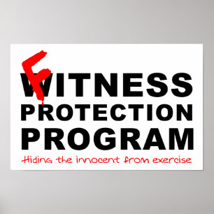 Póster Poster Funny de Fitness Protection