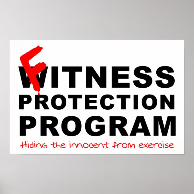 Póster Poster Funny de Fitness Protection (Frente)