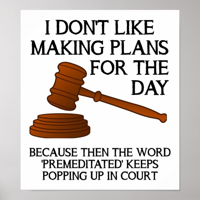 Póster Poster Funny Premeditado (Frente)