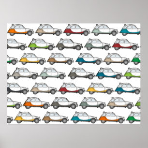 Póster Poster für die Fans der 2CV