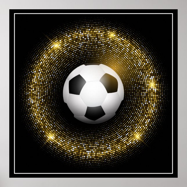 Póster Poster-fútbol de 24" x 24" (Frente)