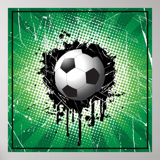 Póster Poster-fútbol de 24" x 24" (Frente)