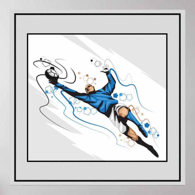 Póster Poster-fútbol de 24" x 24" (Frente)