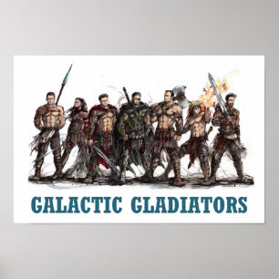 Póster Poster galáctico de los gladiadores