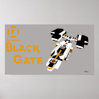 Póster Poster Galaxy Black Gate