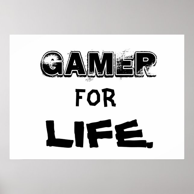 Póster Poster Gamer para la vida (Frente)