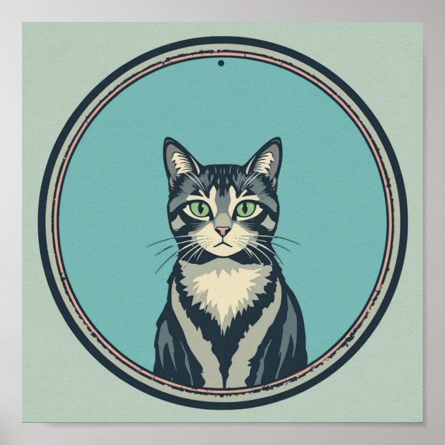 Póster Poster gato  (Frente)