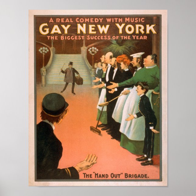 Póster Poster Gay New York Rich Gentleman Theatre (Frente)