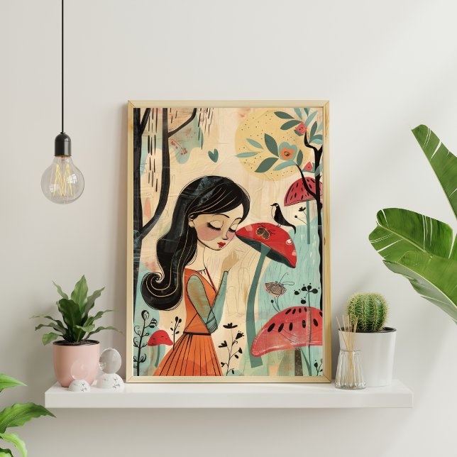 Póster Poster geométrica nórdica de abstrato floral 12x18 (Subido por el creador)