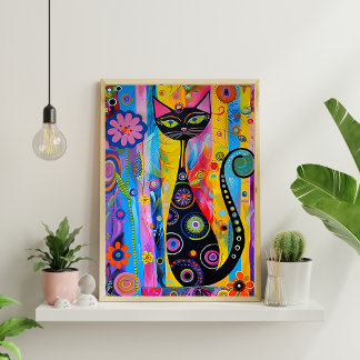 Póster Poster geométrico abstracto nórdico (mate) 12x18