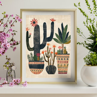 Póster Poster geométrico abstracto nórdico (Matte) 15x19