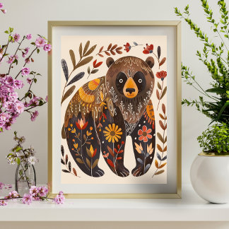 Póster Poster geométrico abstracto nórdico (Matte) 15x19