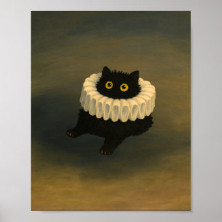 Póster Poster Ghibli Gato Negro Brillante