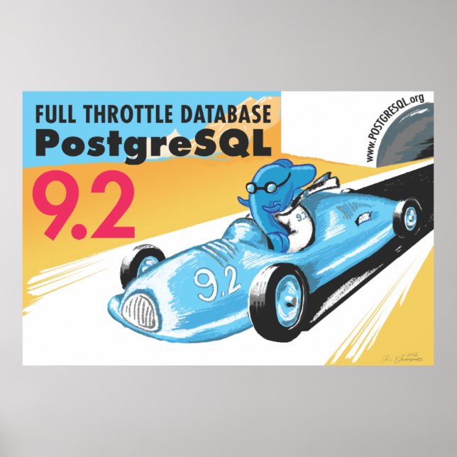 Póster Poster gigante PostgreSQL 9.2 (Frente)