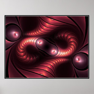 Póster Poster Giger infinito (rojo)