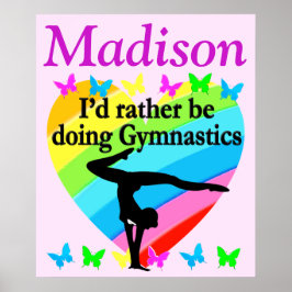 PÓSTER POSTER GIMNASTICO PERSONALIZADO DE AMOR