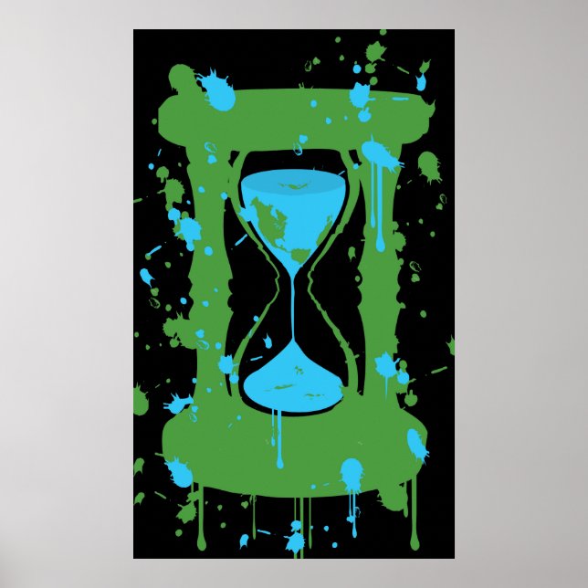 Póster Poster Global Warming Hourglass (Frente)