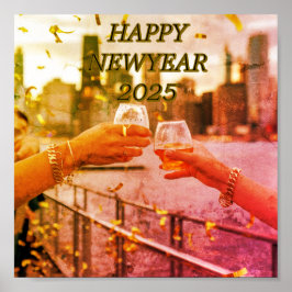 Póster Poster Glossy descargable de Año Nuevo