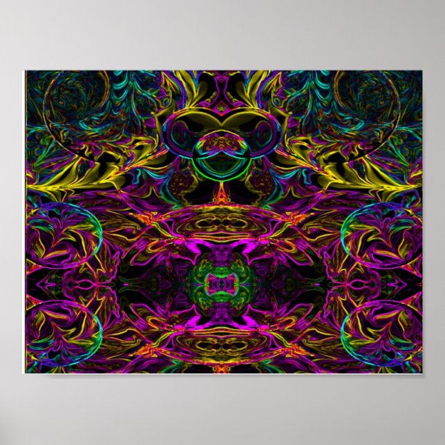 Póster Poster Glow de fantasía 1 (Frente)