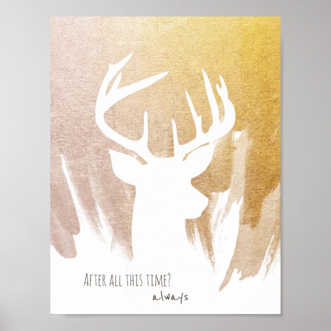 Póster Poster Gold Deer Patronus (Frente)