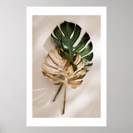 PÓSTER POSTER GOLD MONSTERA NO1