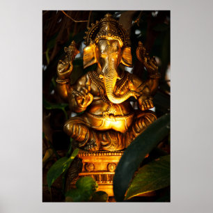 Póster poster golden ganesha
