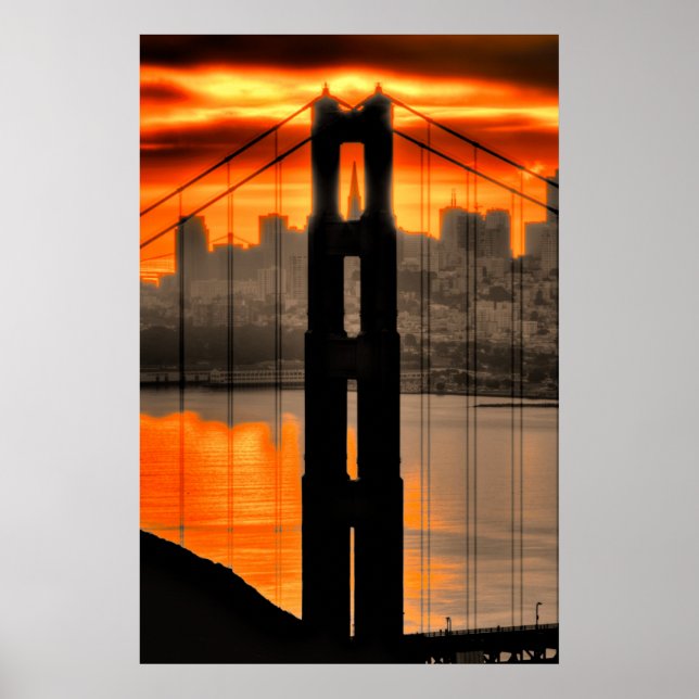 Póster Poster Golden Gate Tower (Frente)
