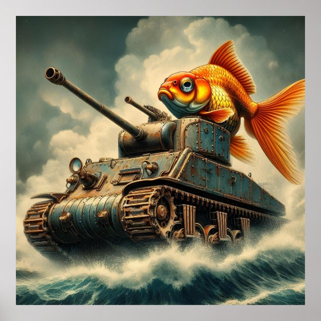 Póster poster "Goldfish Tank Adventure" (Frente)