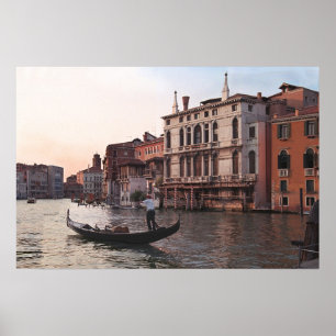 Póster Poster/góndola de Venecia Italia