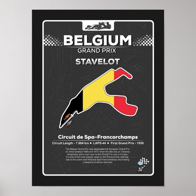 Póster Poster GP de Bélgica (Frente)