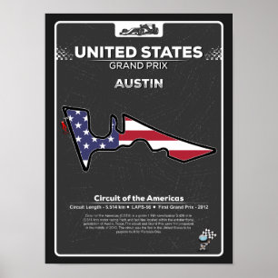Póster POSTER GP de Estados Unidos