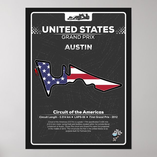 Póster POSTER GP de Estados Unidos (Frente)