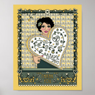 Póster Poster Gracias_C_8x10