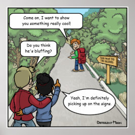 Póster Poster gracioso de Bluffing