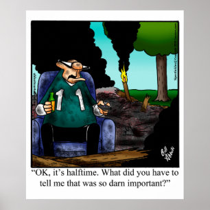 Póster Poster gracioso de humor en fútbol