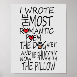 Póster Poster gracioso para los amantes del perro