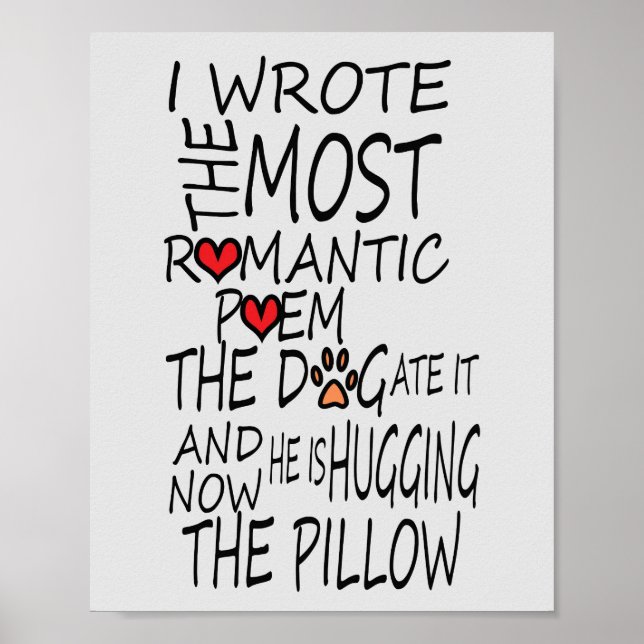 Póster Poster gracioso para los amantes del perro (Frente)