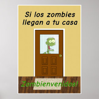 Póster Poster gracioso para un aula española