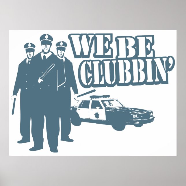 Póster Poster gracioso que seremos un club" (Frente)