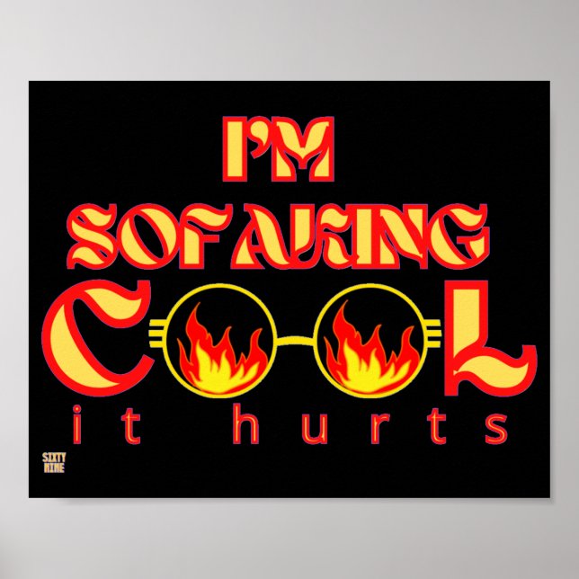 Póster poster gracioso "SOFAKING GUAY" (Frente)