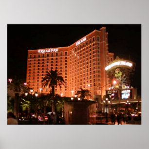 Póster Poster gráfico del vector de las Vegas