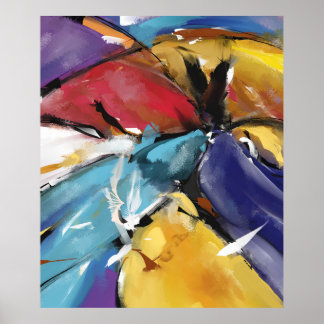 Póster Poster Grand Modèle 1510 L'Aigle et les Colombes