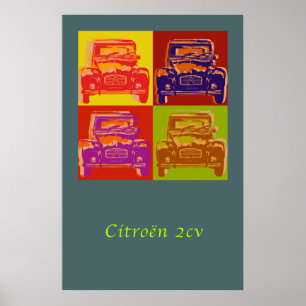 Póster Poster grande de Citroen 2CV