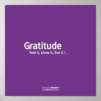 Póster Poster Gratitude Thought Shapers™