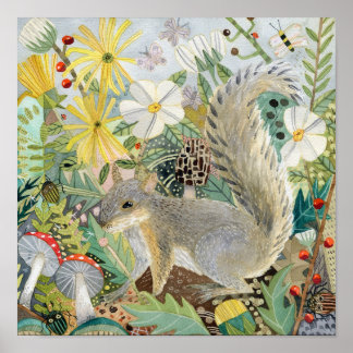 Póster Poster Gray Squirrel