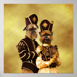 Póster Poster Griffon de Bruselas Nobleza Perros Regalo