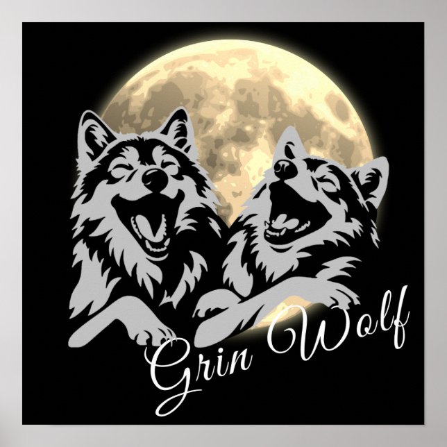 Póster Poster "Grin Wolf" de Gray Wolves (Frente)